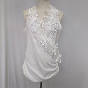 ANNE FONTAINE Designer white blouse